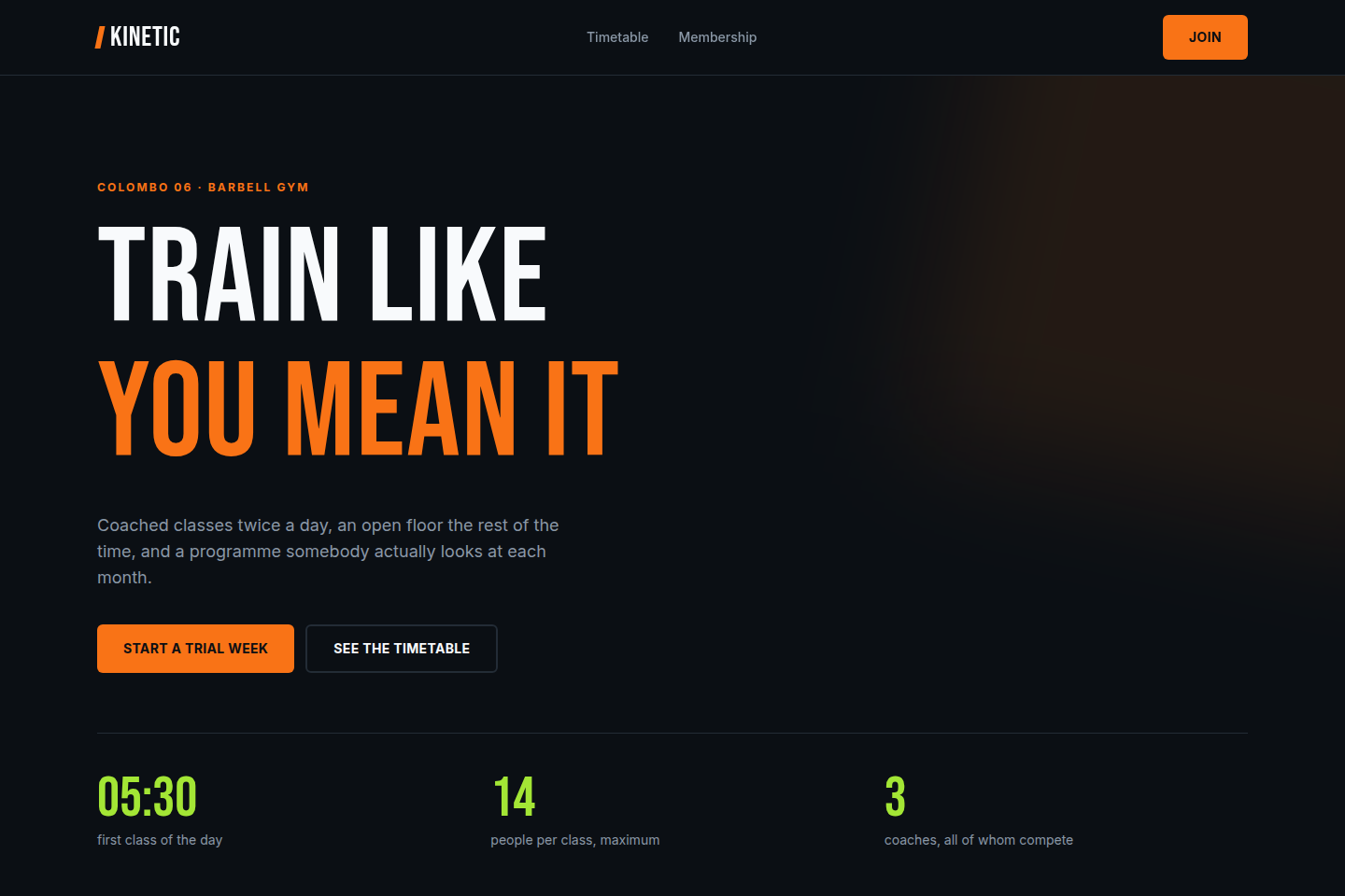 Kinetic home page