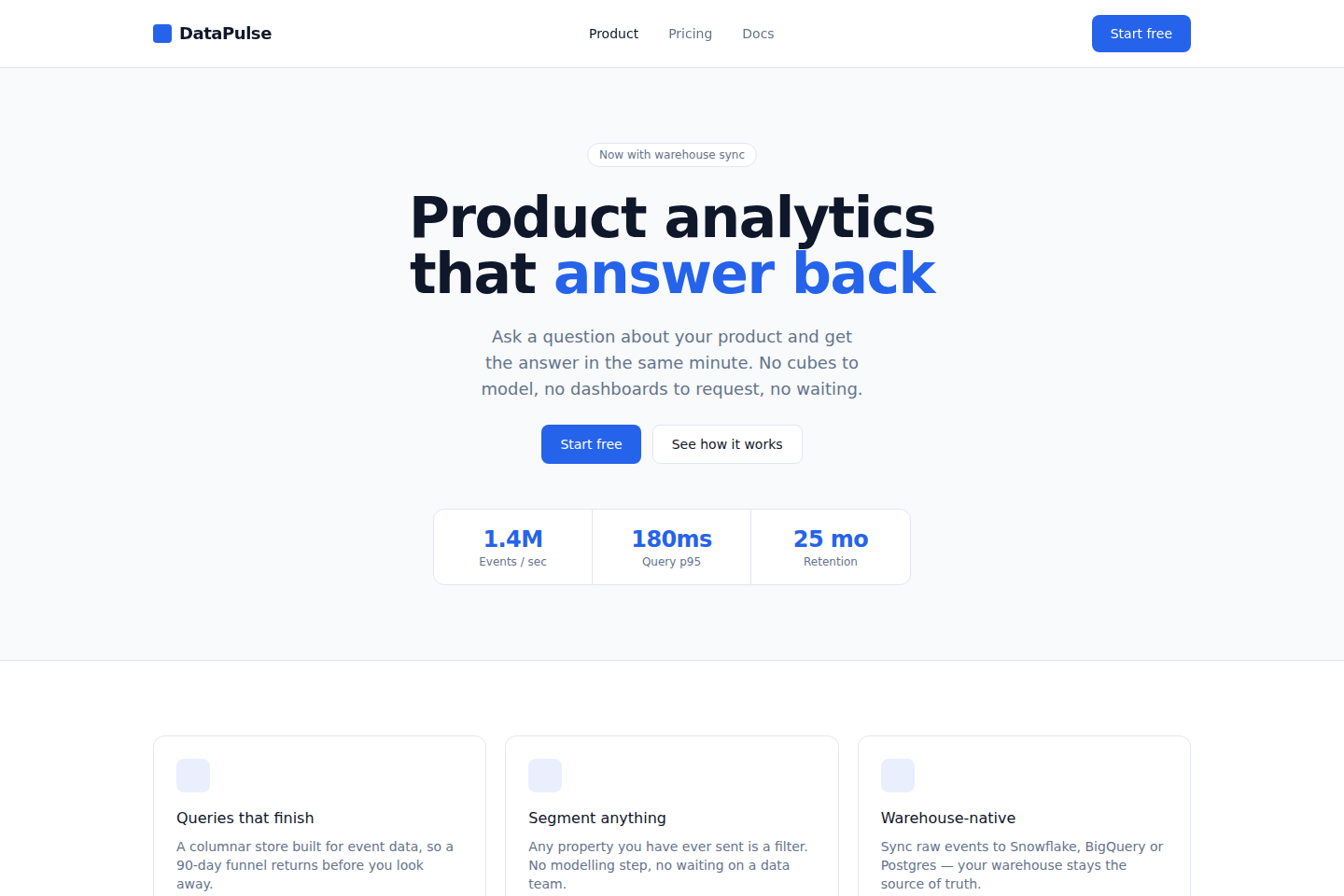 DataPulse home page